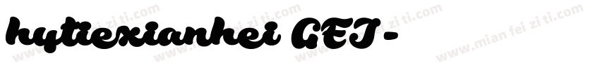 hytiexianhei GEJ字体转换